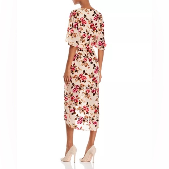NWT- Alice + Olivia floral wrap dress - Picture 2 of 16